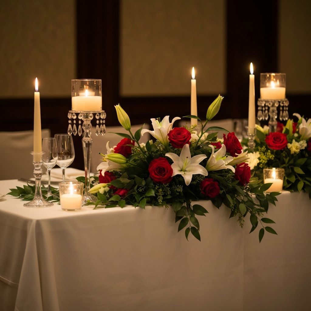 Elegant wedding table setting